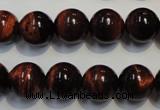 CTE86 15.5 inches 12mm round red tiger eye gemstone beads