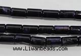 CTE947 15.5 inches 6*10mm tube dyed blue tiger eye beads wholesale