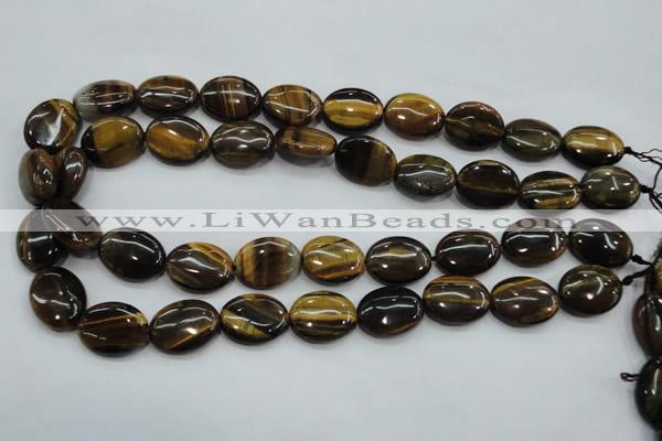 CTE98 15.5 inches 15*20mm oval yellow tiger eye beads wholesale