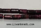 CTE987 15.5 inches 6*10mm tube dyed red tiger eye beads wholesale