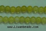 CTG06 15.5 inches 3mm round tiny yellow agate beads wholesale