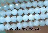 CTG1049 15.5 inches 2mm faceted round tiny amazonite beads