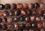 CTG1063 15.5 inches 2mm faceted round tiny red tiger eye beads