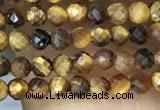 CTG1064 15.5 inches 2mm faceted round tiny yellow tiger eye beads