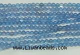 CTG107 15.5 inches 2mm round tiny blue agate beads wholesale