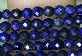 CTG1074 15.5 inches 2mm faceted round tiny dyed lapis lazuli  beads