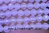 CTG1091 15.5 inches 2mm faceted round tiny quartz glass beads