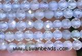 CTG1092 15.5 inches 2mm faceted round tiny quartz glass beads