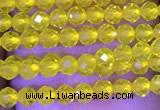 CTG1093 15.5 inches 2mm faceted round tiny quartz glass beads