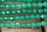 CTG1096 15.5 inches 2mm faceted round tiny quartz glass beads