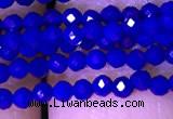 CTG1100 15.5 inches 2mm faceted round tiny quartz glass beads