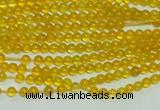 CTG111 15.5 inches 2mm round tiny yellow agate beads wholesale