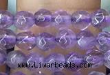 CTG1125 15.5 inches 3mm faceted round tiny amethyst beads