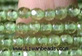 CTG1145 15.5 inches 3mm faceted round tiny peridot gemstone beads