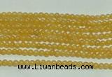 CTG118 15.5 inches 2mm round tiny yellow jade beads wholesale