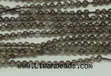 CTG120 15.5 inches 2mm round tiny smoky quartz beads wholesale