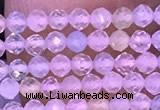 CTG1300 15.5 inches 2mm faceted round morganite gemstone beads