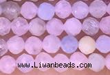 CTG1301 15.5 inches 3mm faceted round morganite gemstone beads