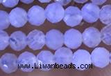 CTG1304 15.5 inches 3mm faceted round blue lace agate beads wholesale