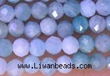 CTG1308 15.5 inches 3mm faceted round amazonite beads wholesale