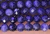 CTG1334 15.5 inches 3mm faceted round sapphire beads wholesale