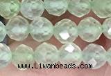 CTG1349 15.5 inches 5mm faceted round prehnite beads wholesale