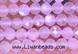 CTG1353 15.5 inches 4mm faceted round white moonstone beads