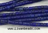 CTG1371 15.5 inches 1*1mm heishi tiny lapis lazuli beads