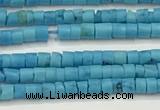 CTG1372 15.5 inches 1.5*2mm heishi tiny blue turquoise beads