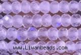 CTG1395 15.5 inches 2*3mm faceted rondelle tiny white moonstone beads