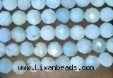 CTG1421 15.5 inches 2mm faceted round larimar beads wholesale