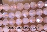 CTG1453 15.5 inches 2mm faceted round moonstone beads wholesale