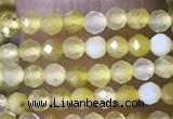 CTG1464 15.5 inches 2mm faceted round yellow opal beads