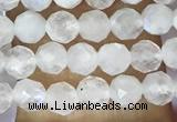 CTG1481 15.5 inches 3mm faceted round white moonstone beads