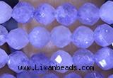 CTG1537 15.5 inches 4mm faceted round blue kyanite beads wholesale