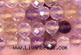 CTG1538 15.5 inches 4mm faceted round ametrine beads wholesale