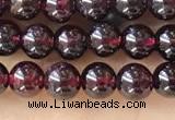 CTG1597 15.5 inches 4mm round red garnet beads wholesale