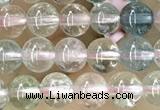 CTG1599 15.5 inches 4mm round morganite gemstone beads