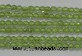 CTG206 15.5 inches 3mm faceted round tiny prehnite gemstone beads