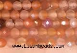 CTG2142 15 inches 2mm,3mm faceted round golden sunstone beads