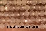 CTG2156 15 inches 2mm,3mm faceted round white moonstone beads