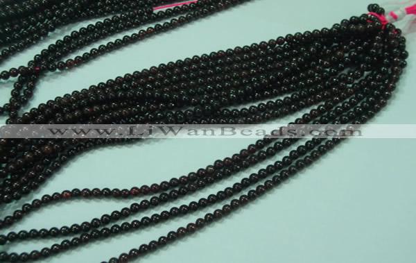 CTG22 15.5 inches 3mm round B grade tiny garnet beads wholesale