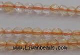 CTG221 15.5 inches 3mm faceted round tiny citrine beads