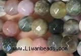 CTG2220 15 inches 2mm,3mm & 4mm faceted round Indian agate beads