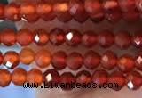 CTG2243 15 inches 2mm faceted round red agate beads