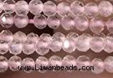 CTG2248 15 inches 2mm faceted round rose quartz beads