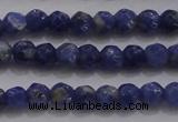 CTG227 15.5 inches 3mm faceted round tiny sodalite gemstone beads