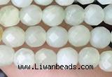 CTG2516 15.5 inches 4mm faceted round jade beads wholesale