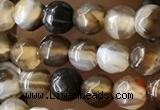 CTG2538 15.5 inches 4mm faceted round agate beads wholesale