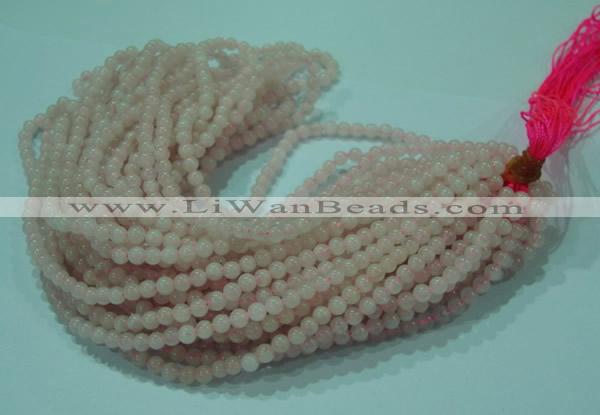 CTG26 15.5 inches 4mm round tiny rose quartz beads wholesale